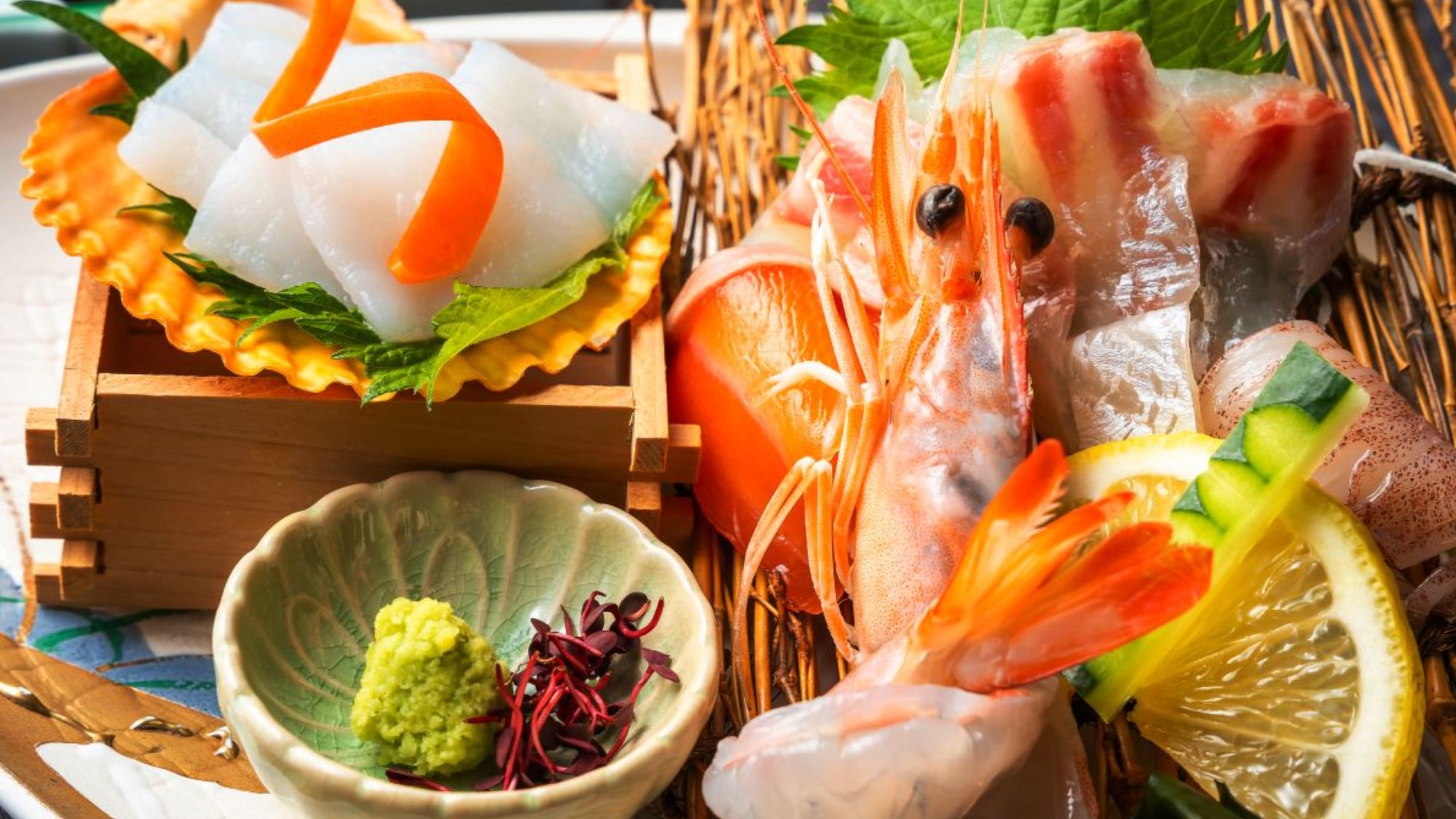 <雌橋会席　全９品>上質な旨みを一品づつ山陰沖直送の鮮魚お造り盛り合わせ