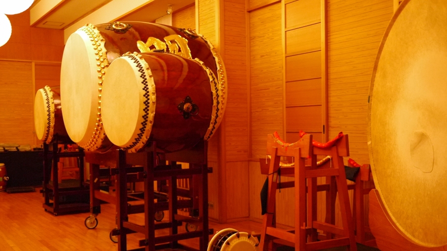 *当館の名物『大太鼓』は西日本最大！！必見です♪