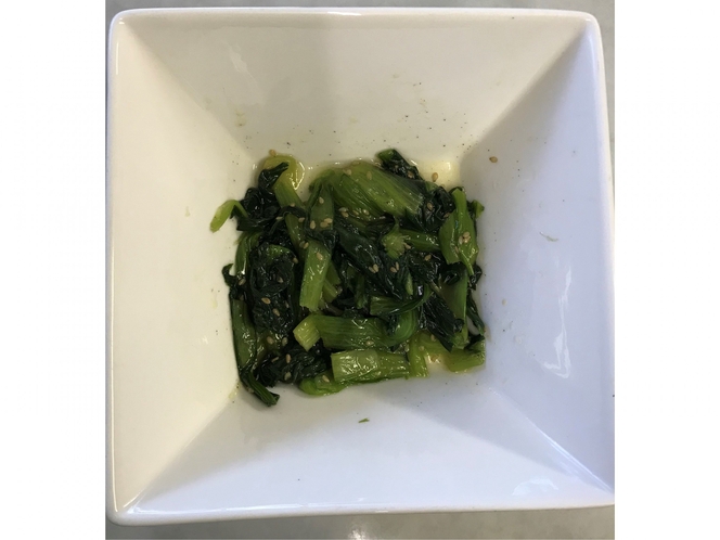 【朝食】小松菜のナムル