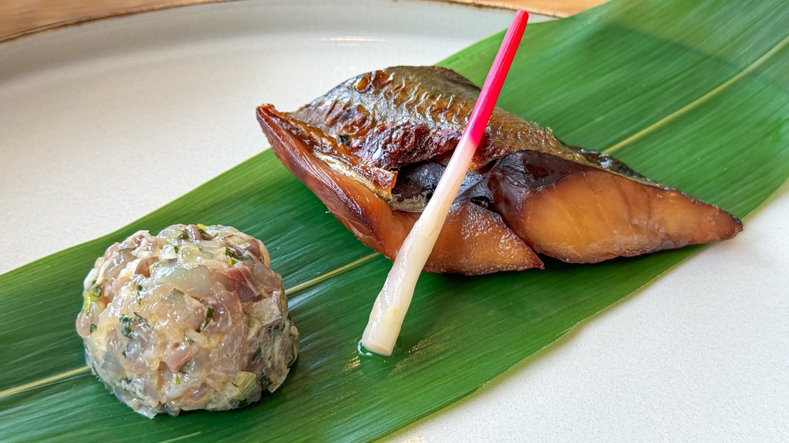 【朝食】アジ柚庵焼きは江戸時代から続く伝統の味。