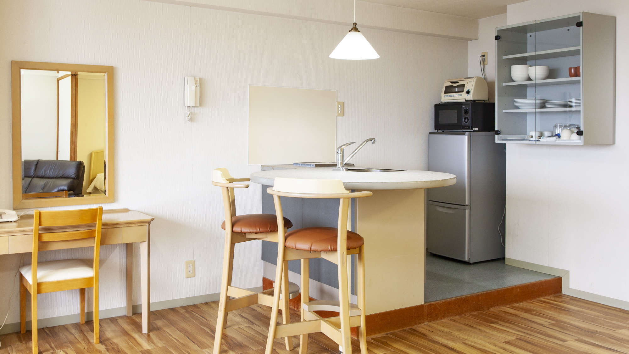 全室キッチン完備！調理器具や食器の無料貸出も