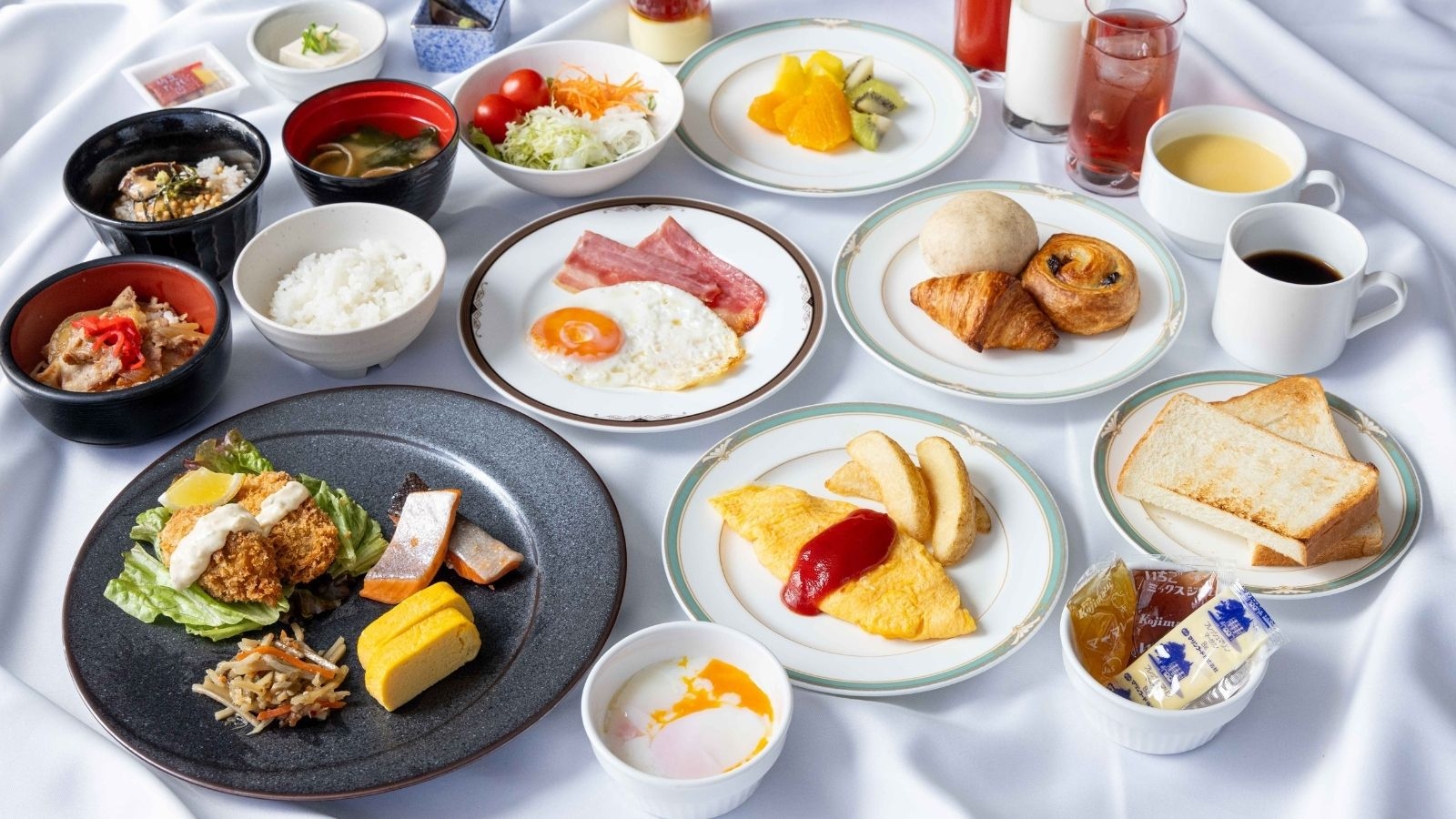 【朝食バイキング】ウェルカムラウンジ付｜広島の食材を生かした和洋朝食バイキング＜朝食付＞
