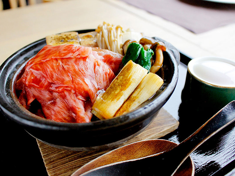 峠下牛のすき焼き風