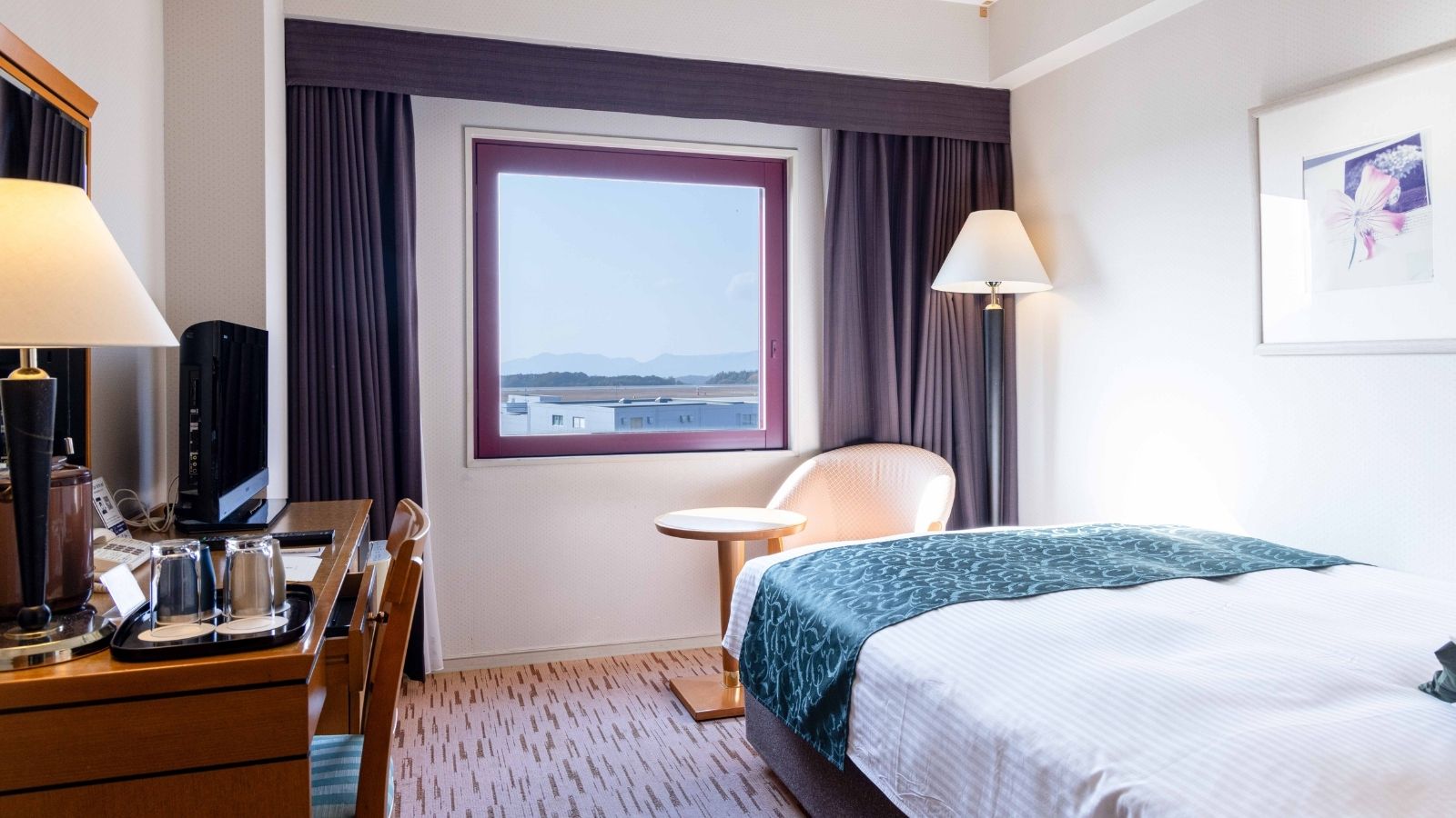 エアポートビューシングル　ベッド