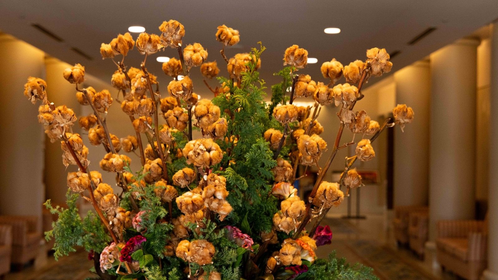ロビー　装花