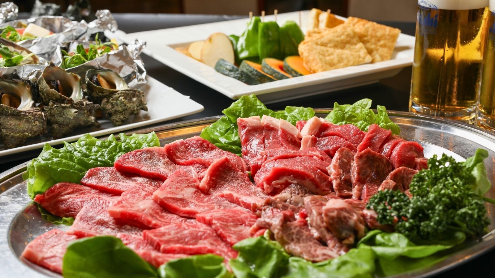 【いこいこグリル｜海鮮BBQ】屋内会場で安心｜お肉も魚介も楽しむバーベキュー｜1泊2食