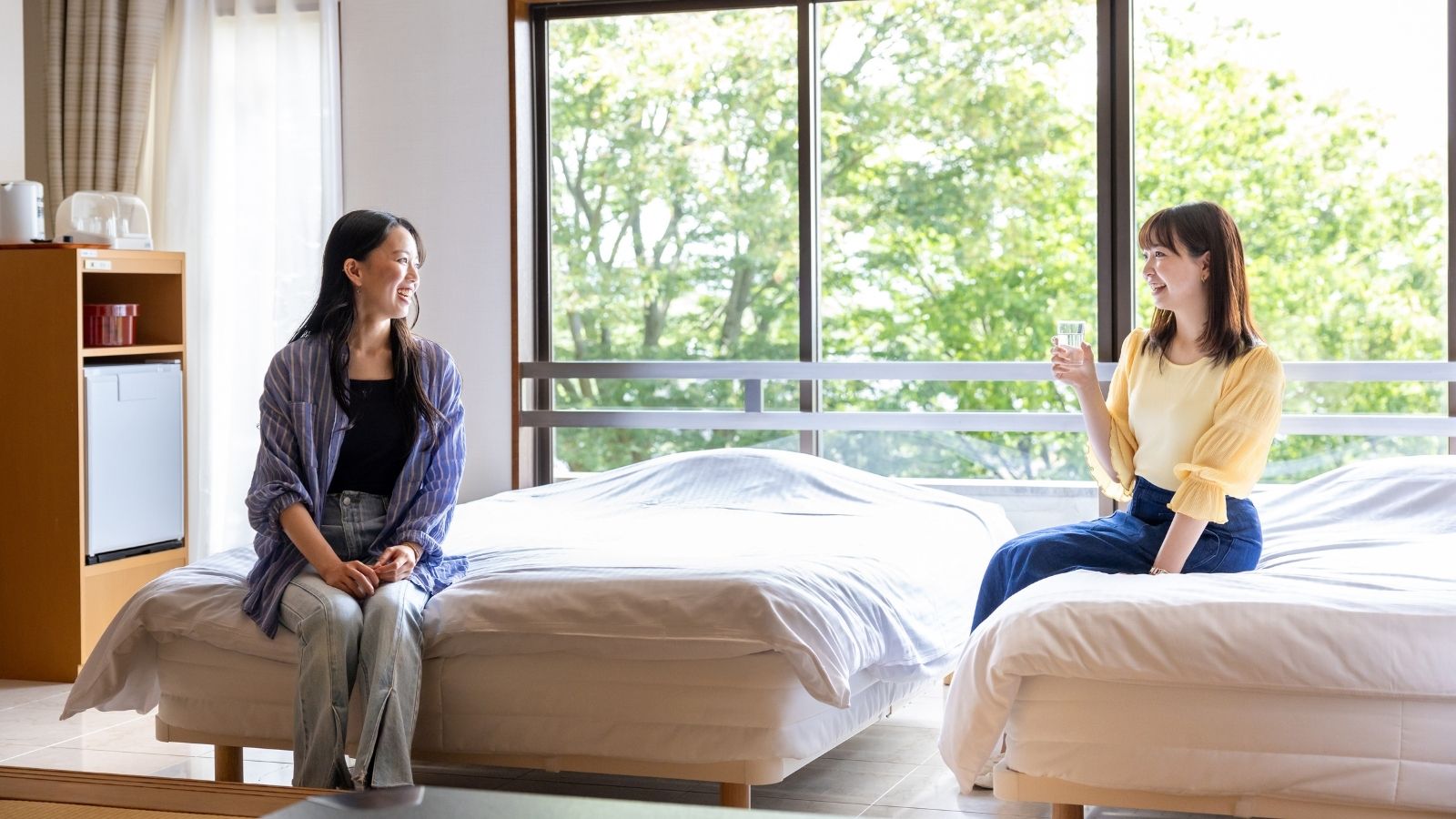 【眺望和洋室】リビング・バス付き展望客室＜59平米＞