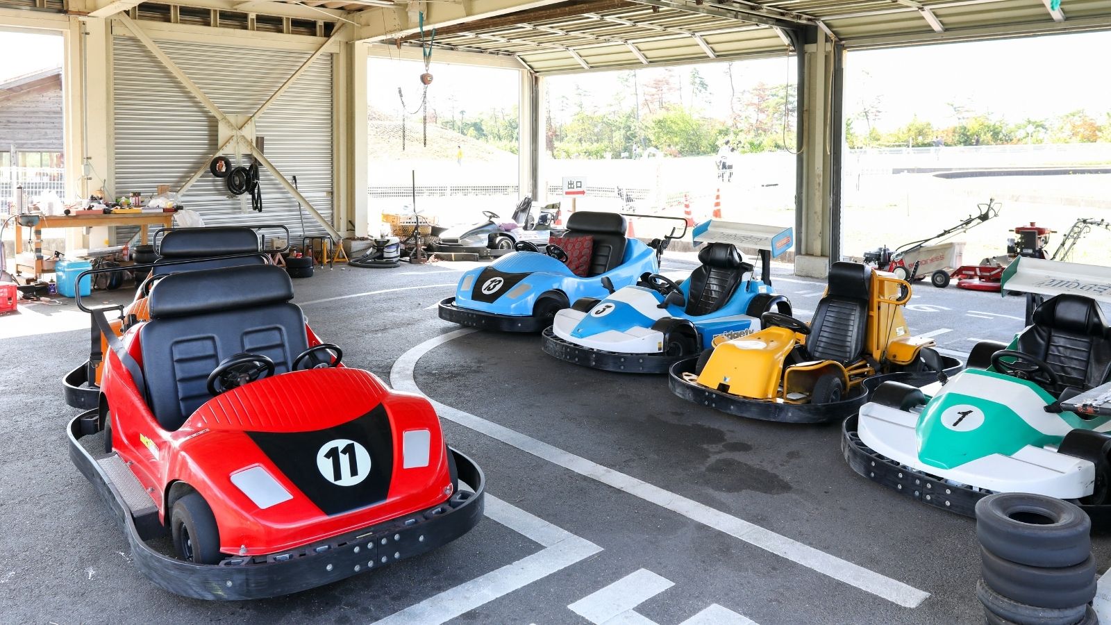 【ゴーカート】北陸最長1000mの本格コース。大人も楽しめます。