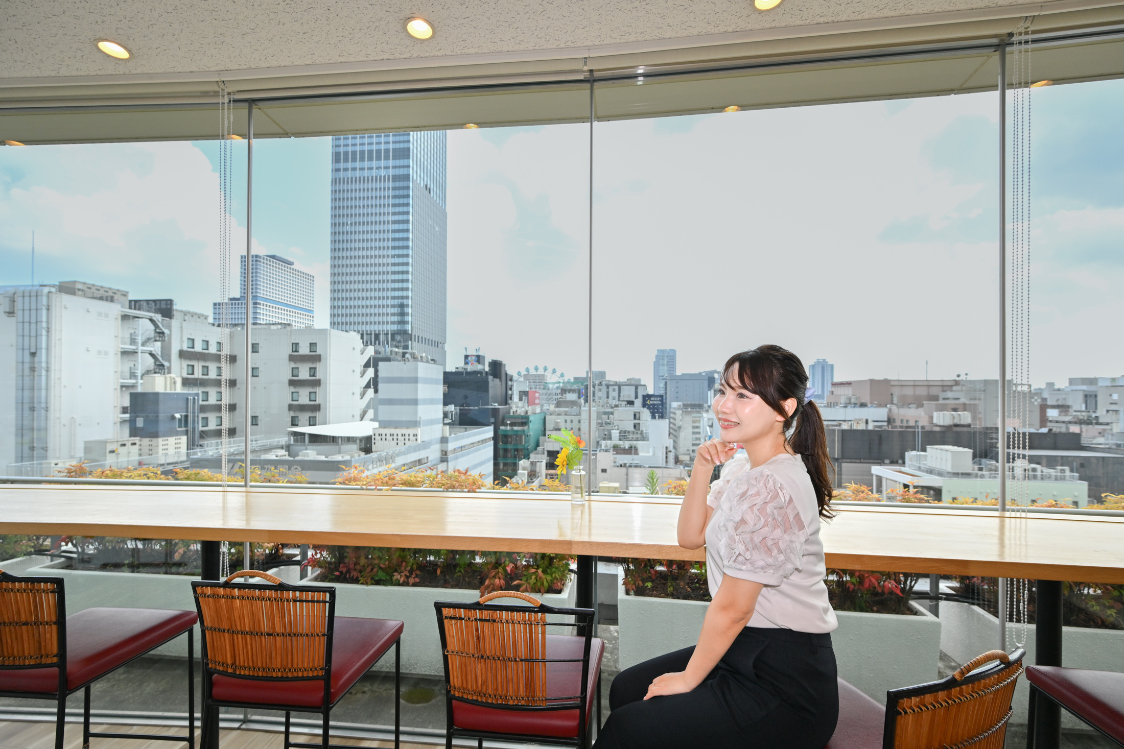 最上階には大浴場＆名古屋の街を眺望できる展望ラウンジ！