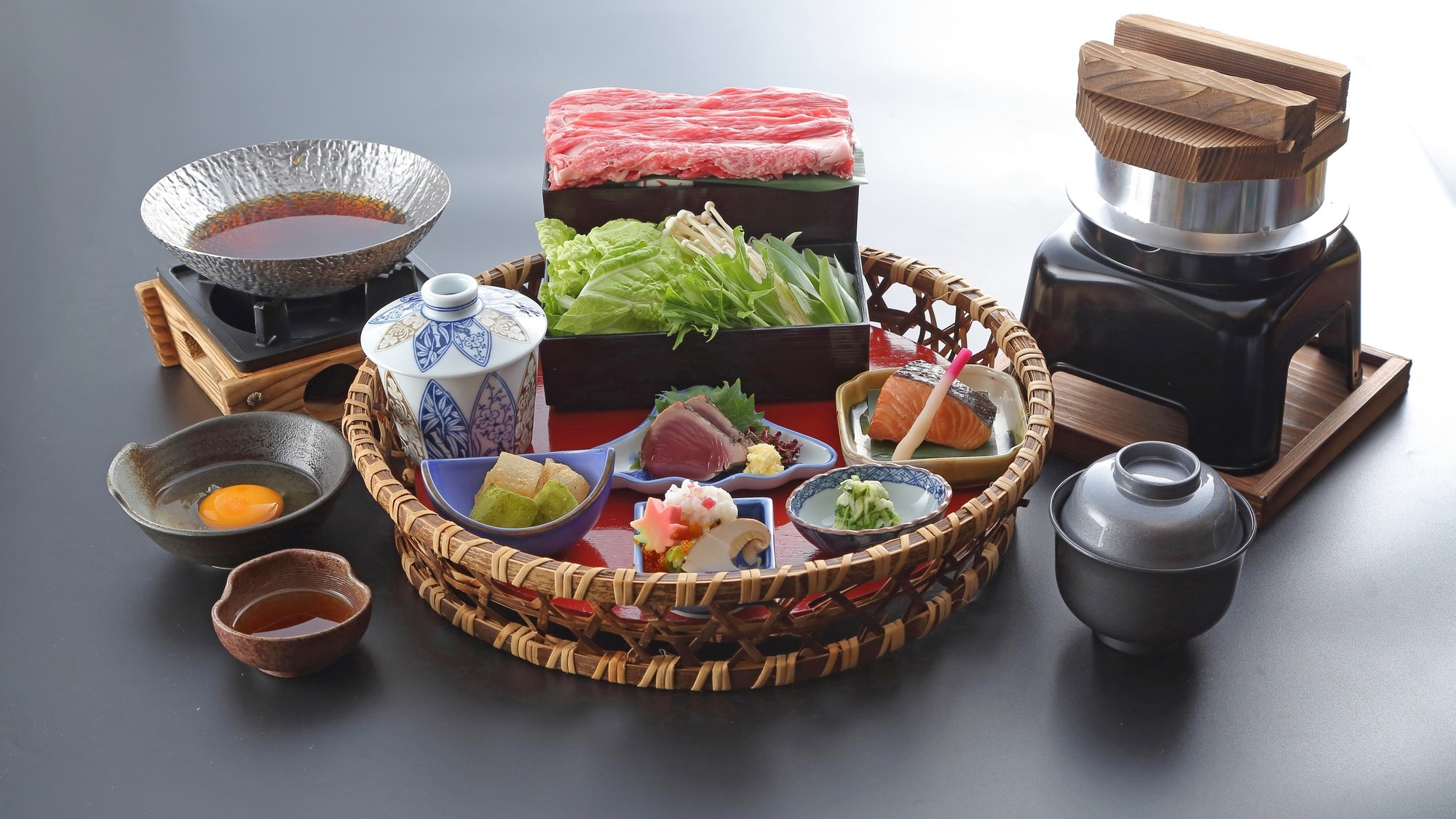 【すき焼き御膳・2食付】京都牛すき焼きをしっかり味わう御膳＜すき焼き御膳＞