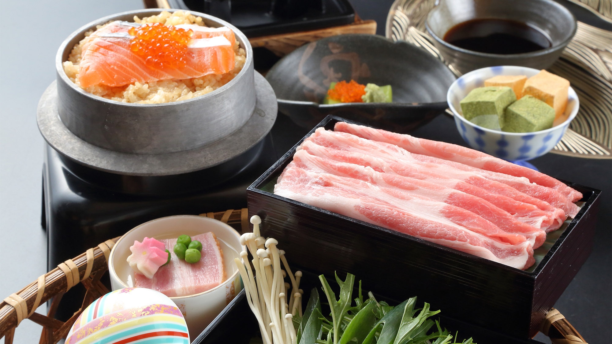 【選べる釜めし・2食付】季節替わりの釜めしをお好みで楽しむ＜釜めし御膳＞