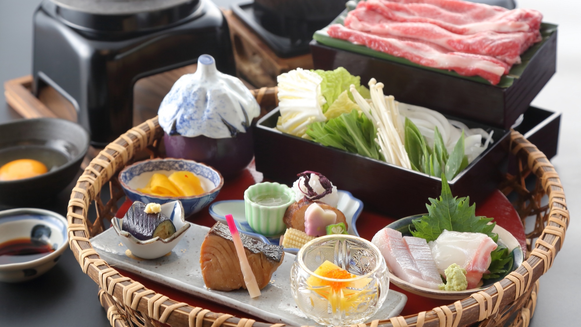 【すき焼き御膳・2食付】京都牛すき焼きをしっかり味わう御膳＜すき焼き御膳＞