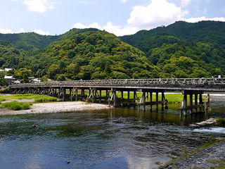 渡月橋_夏の装い