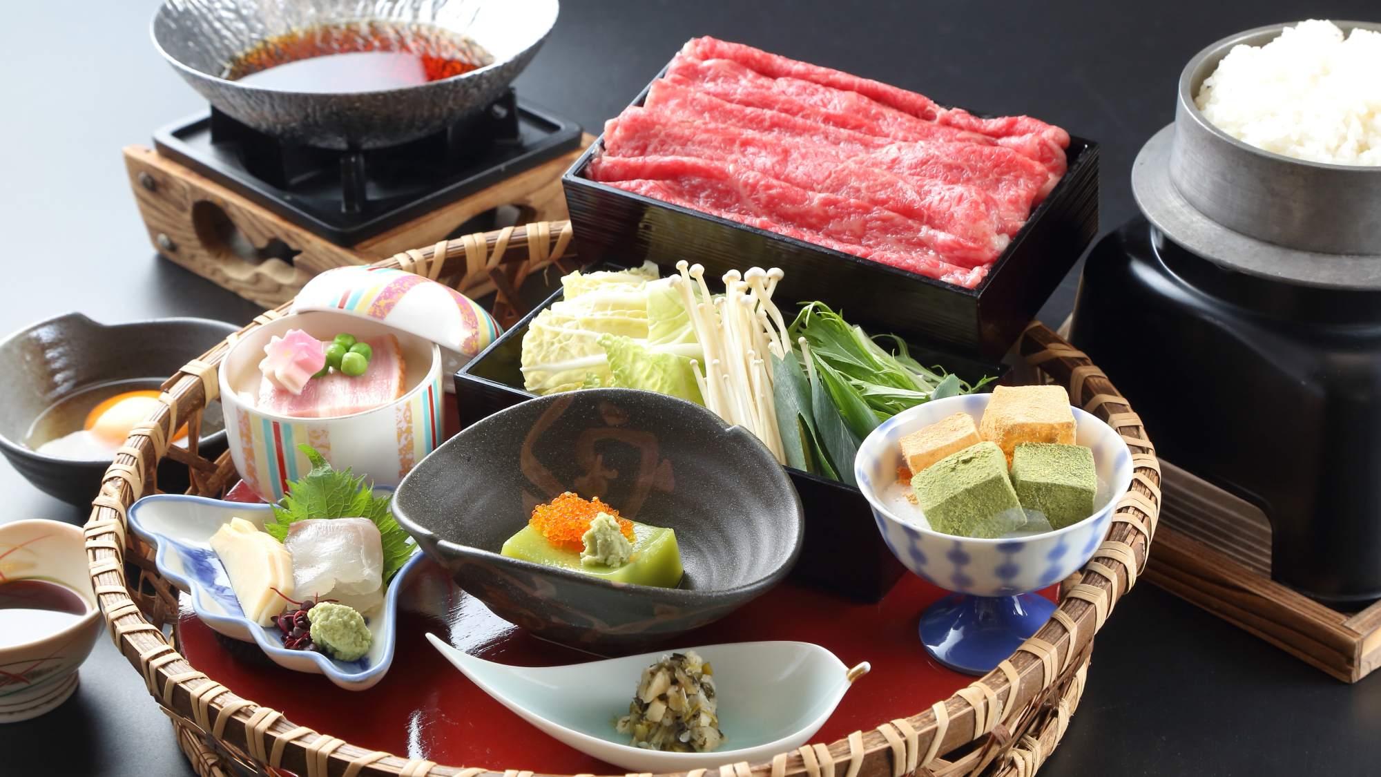 京都牛すき焼き膳