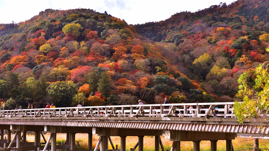 嵐山　渡月橋　秋