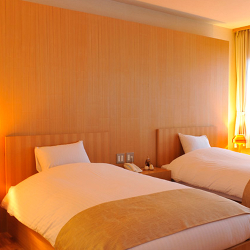 [Scandinavian-style Western-style room "Misuzu"] The bed is a Simmons bed, 120cm wide and 195cm long. Enjoy a relaxing sleep.