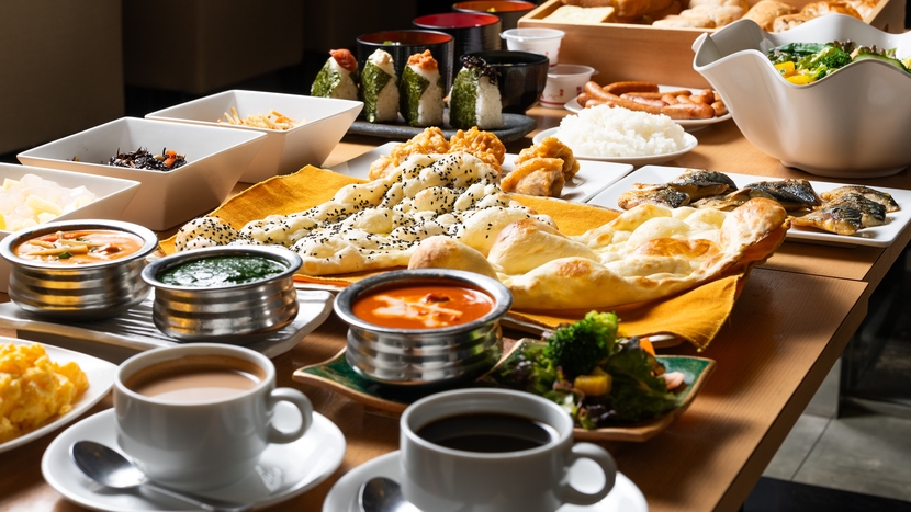 【朝食ビュッフェ付き】◆銀座・東京駅徒歩圏内◆焼き立てナンとカレーが絶品です！