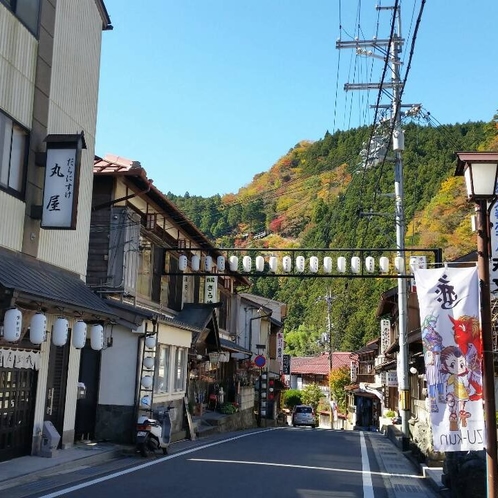 洞川温泉　旅館街