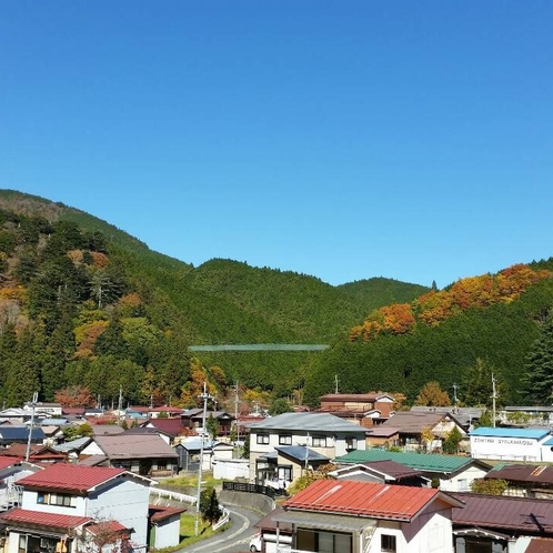 温泉街　遊歩道吊り橋