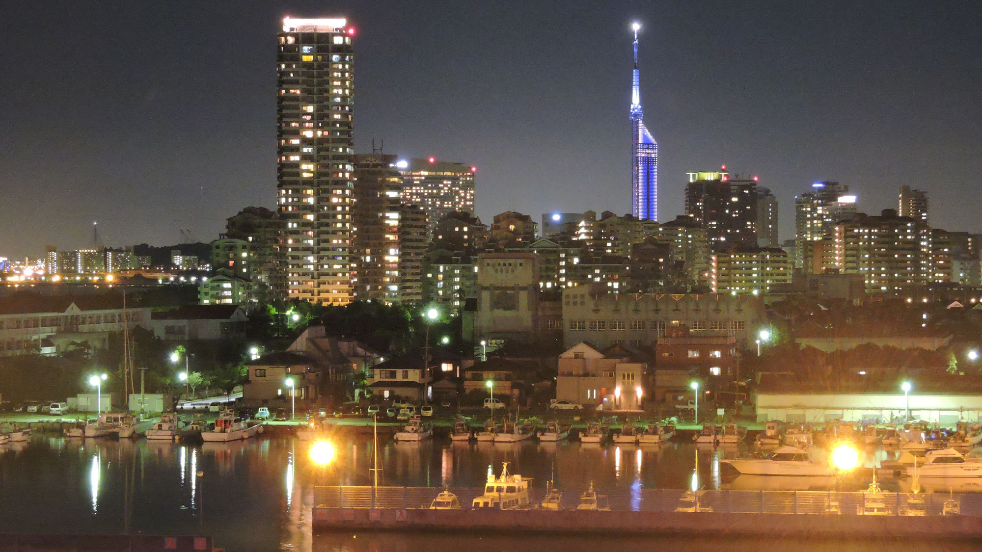 客室からの夜景