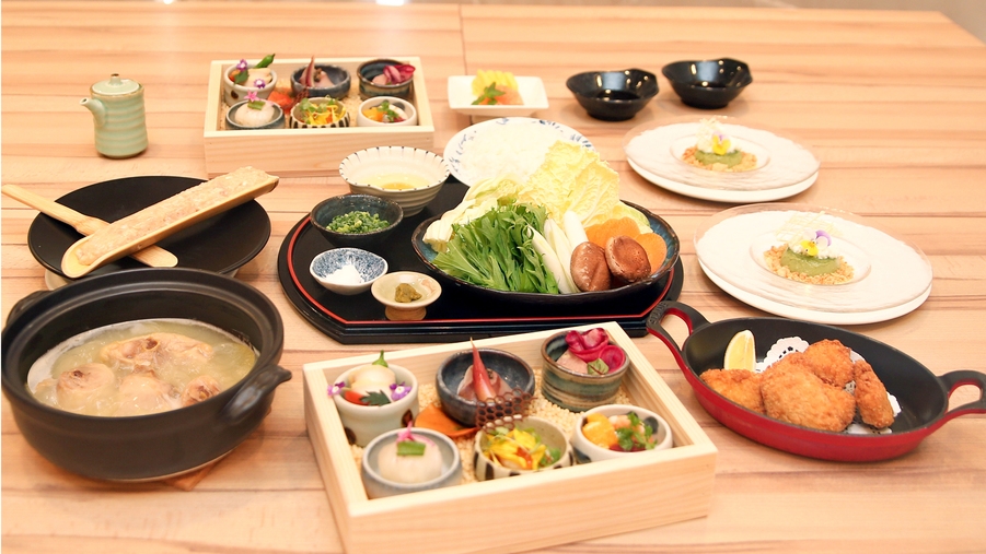 【朝夕お部屋食】ハーバービューのお部屋で贅沢☆博多名物本格水炊き／2食付／駐車場無料