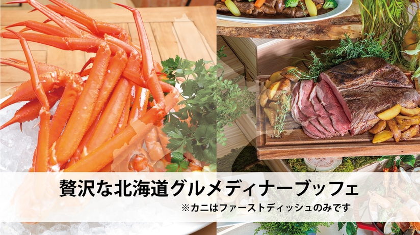 【年末年始・朝夕ブッフェ】×全力で遊べる！【ノボルト】チケット付☆北海道グルメディナーブッフェプラン