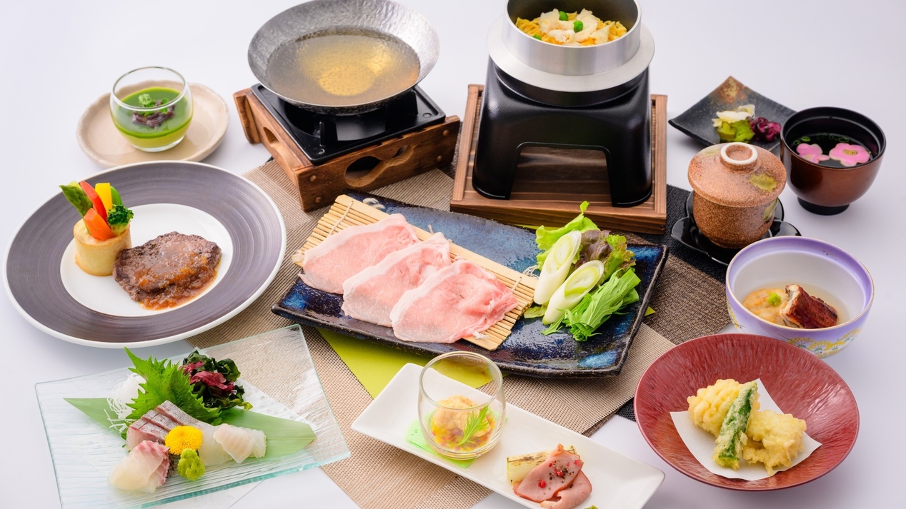 創作会席料理と手作りデザートバイキング！1番人気の『夕凪プラン』