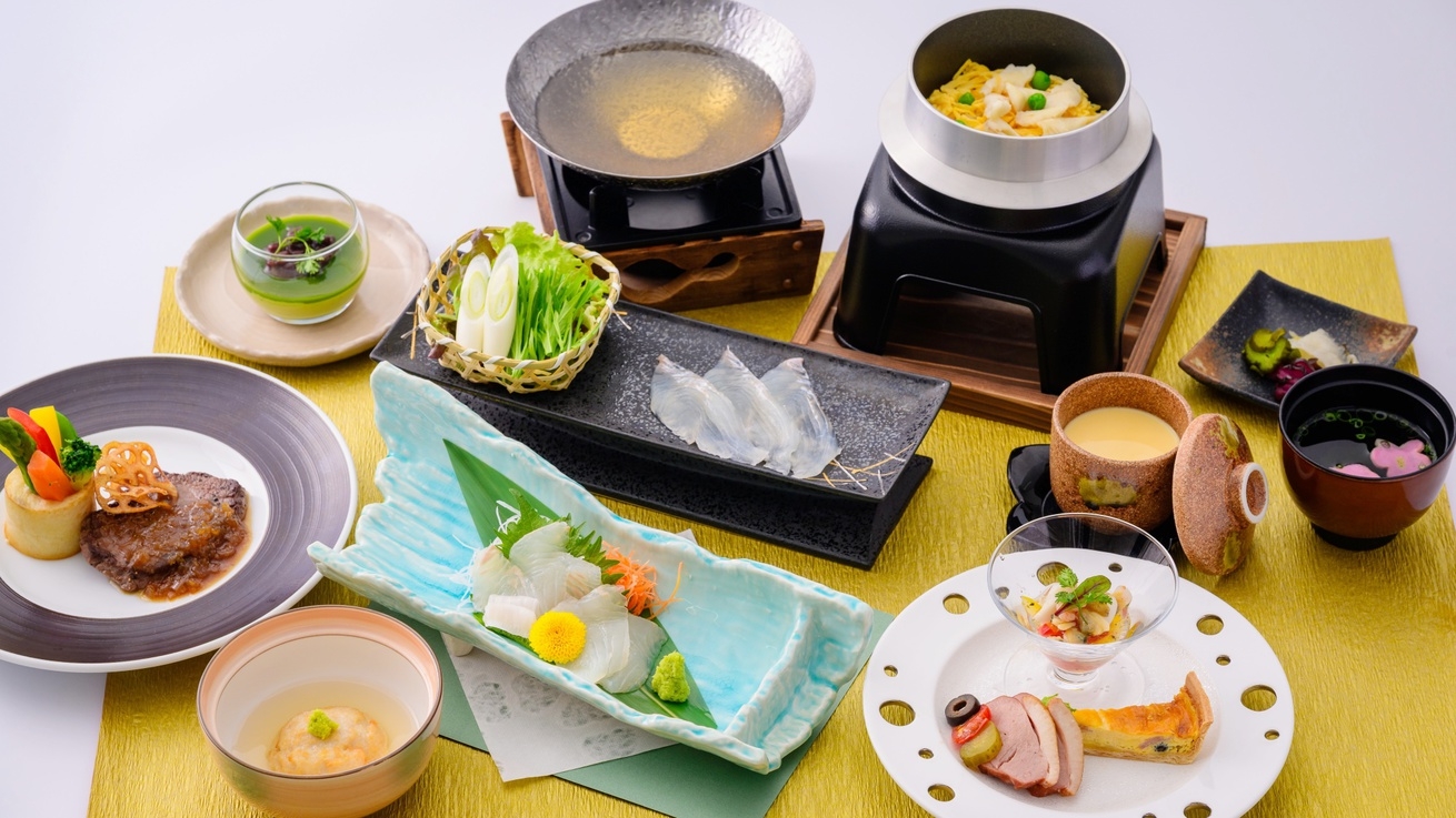 下松名物「笠戸ひらめ」を堪能！ステーキやデザートバイキング付『ひら得プラン』
