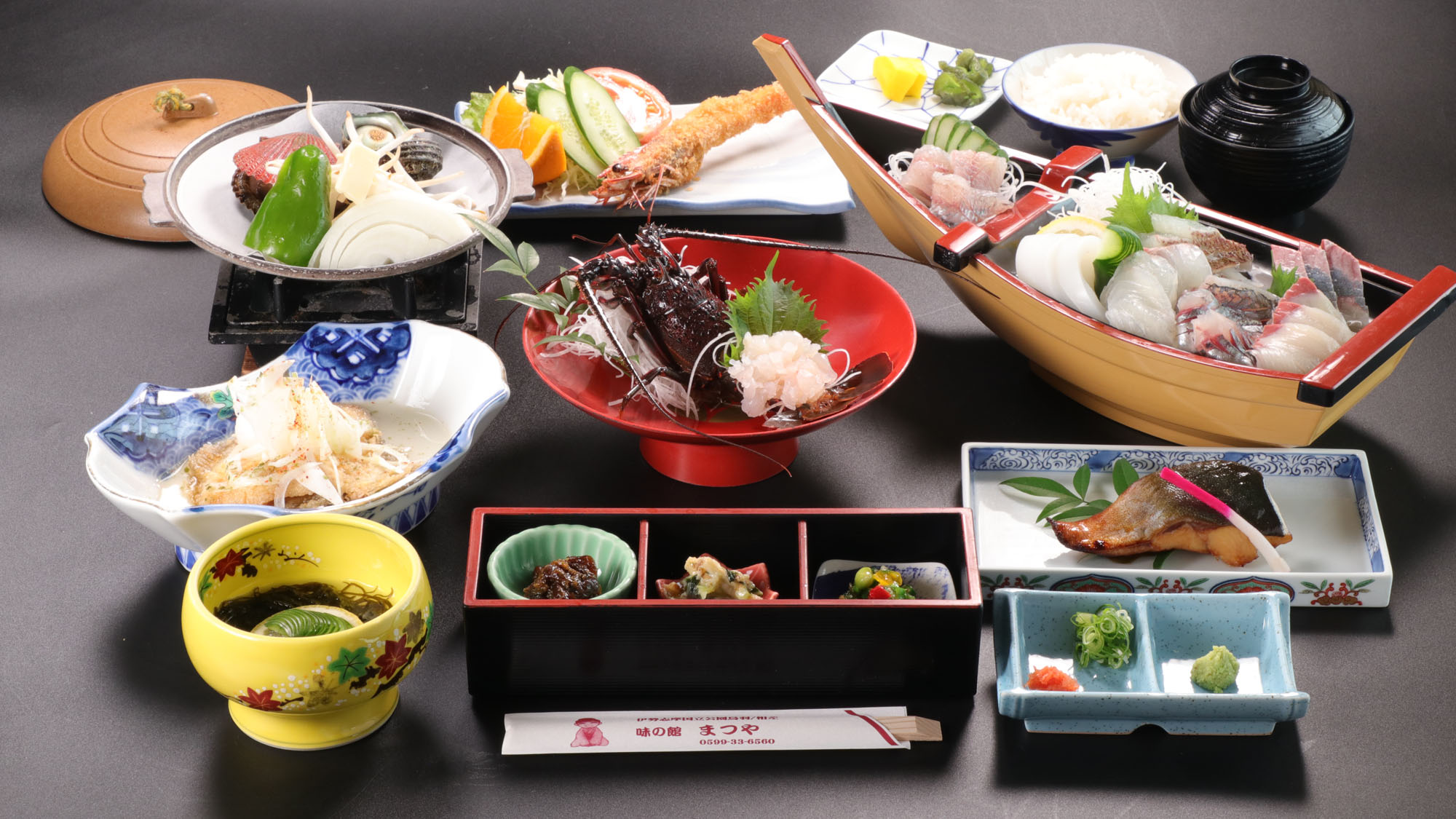 グレードアップ◇主人おまかせコースはスタンダード料理にその季節の美味しい一品＋伊勢海老の御造り付きの人気コース