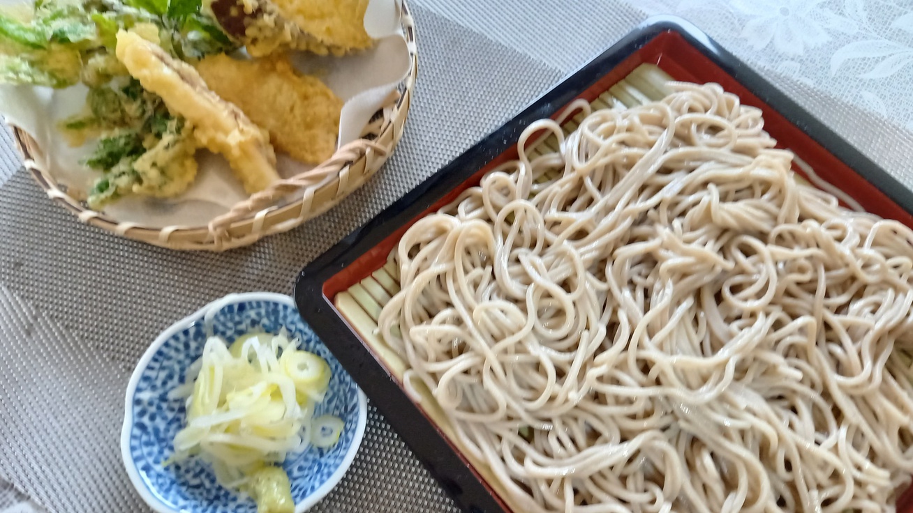 【信州そば】＜季節の天ぷら＞＆＜開田高原産 蕎麦＞信州の美味しい物が味わえる♪1泊2食付