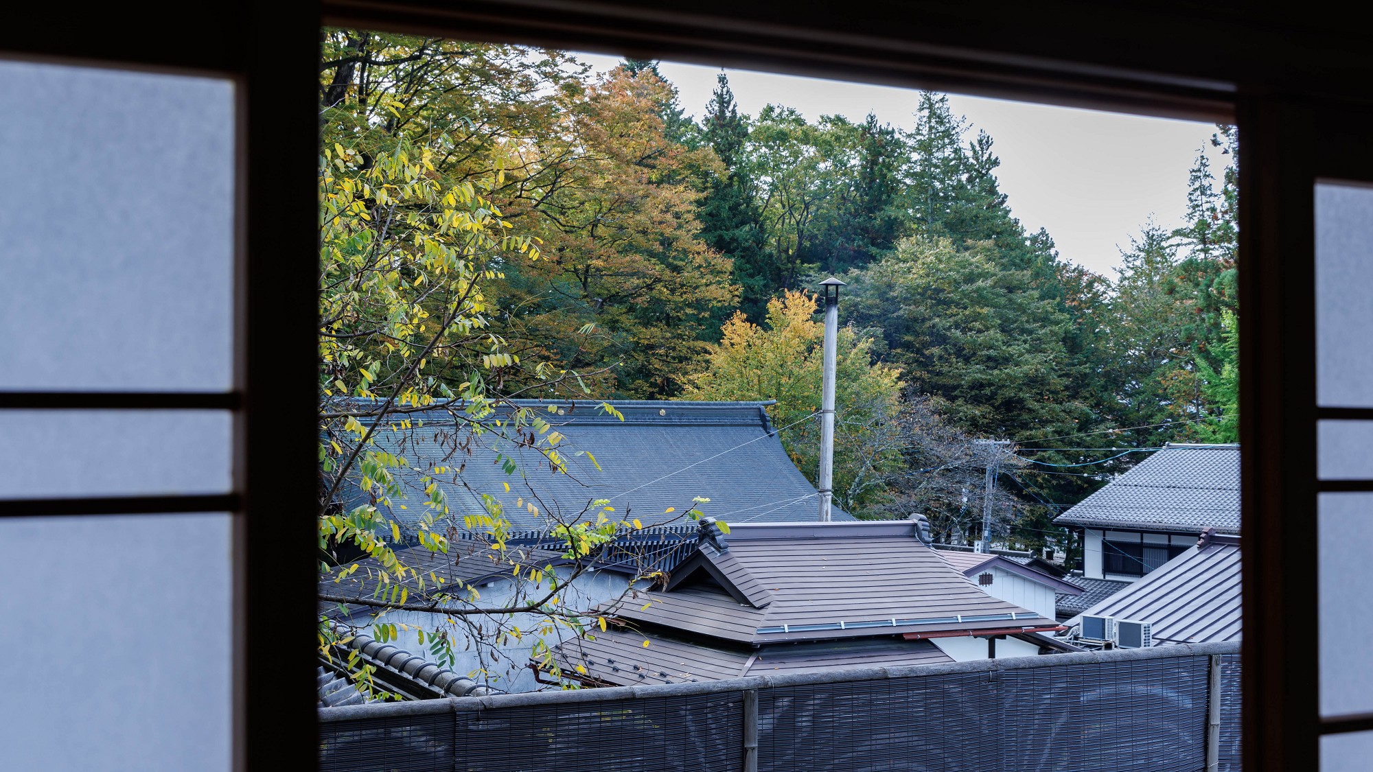 ■【羽衣】和室13畳＋広縁／情緒ある諏訪大社の杜を望む