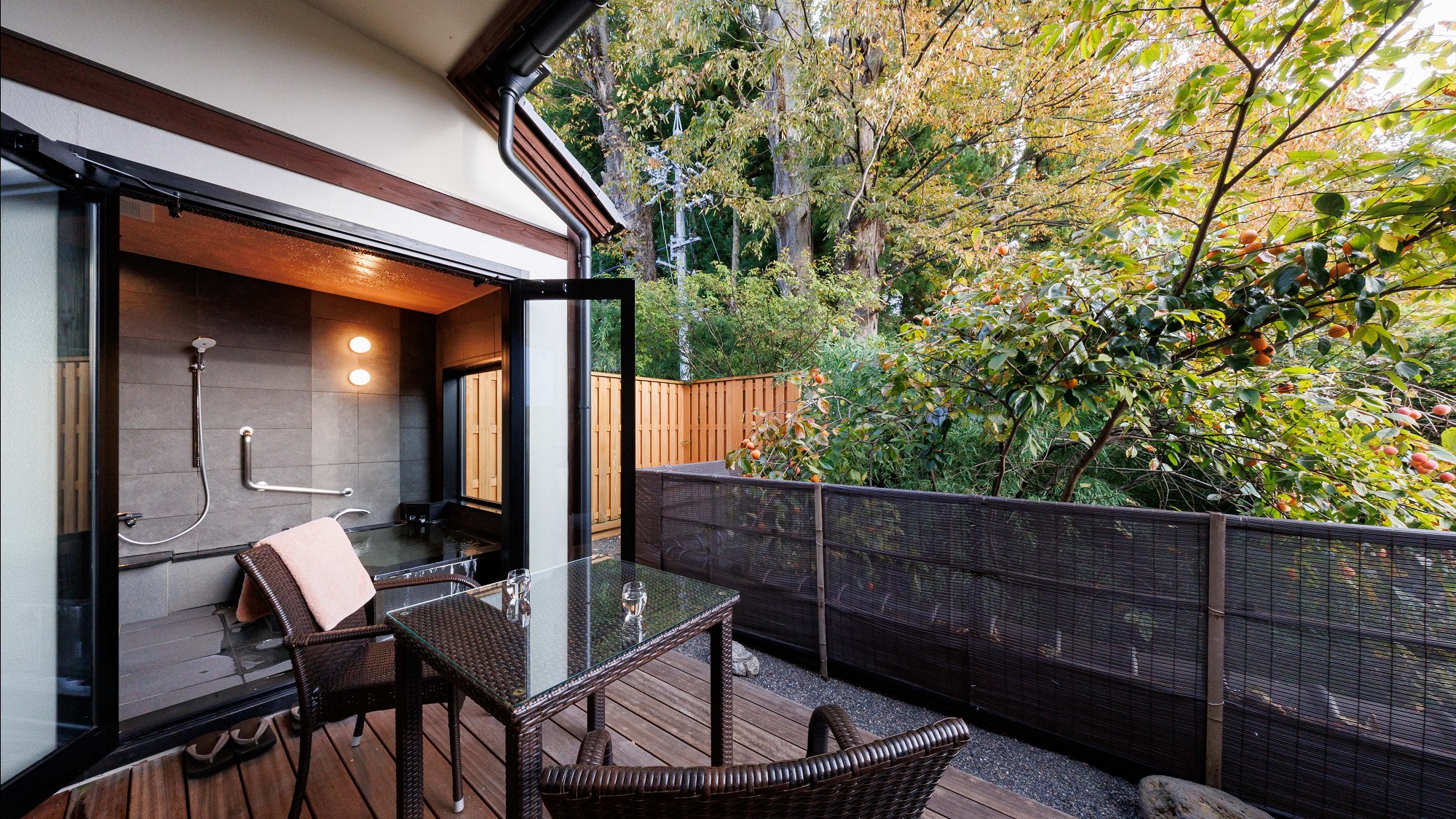 ■【半露天風呂付特別室　飛鳥】和モダンツイン