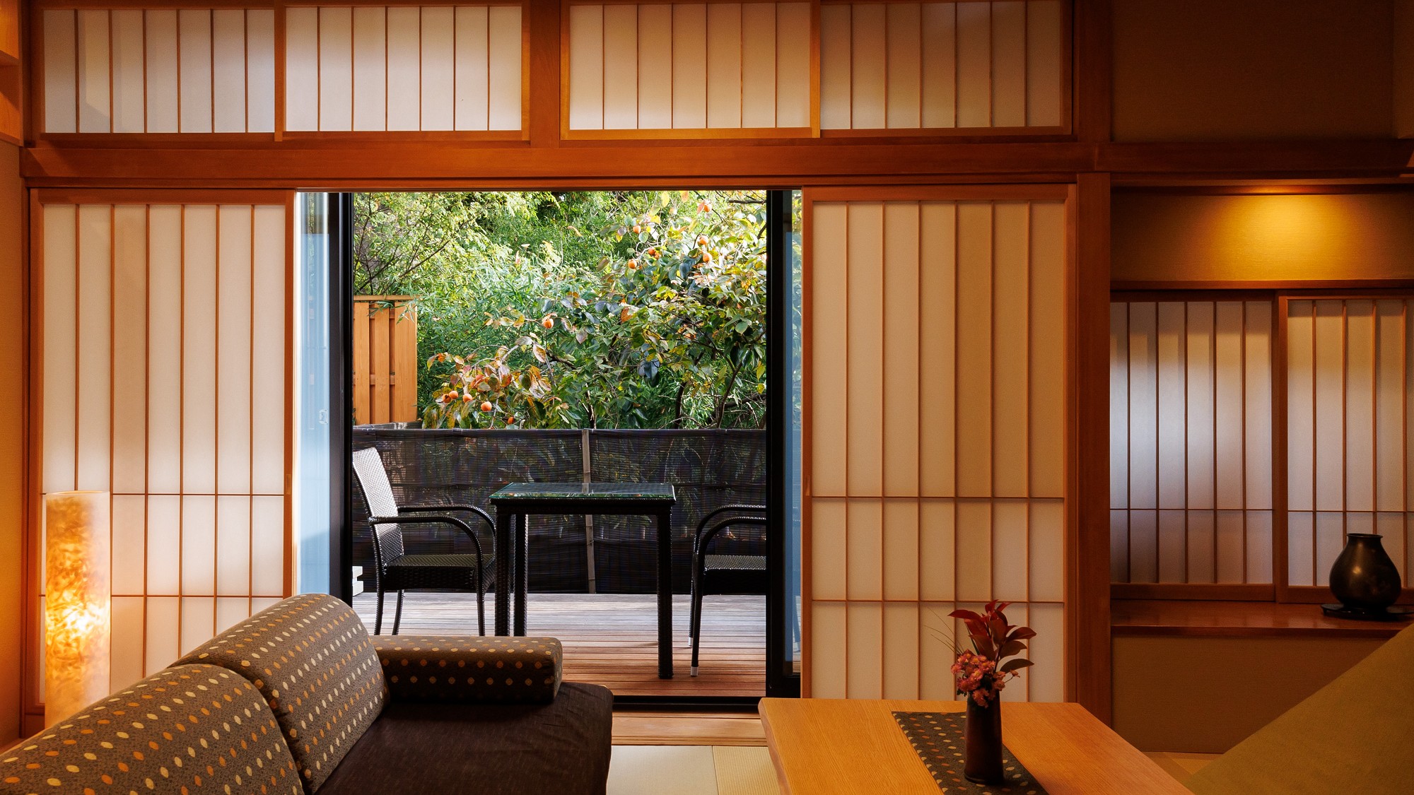 ■【半露天風呂付特別室　飛鳥】和モダンツイン