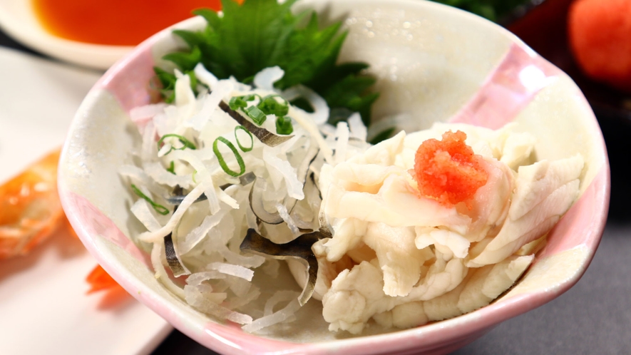 お食事一例◆ふぐの湯引きとてっぴ