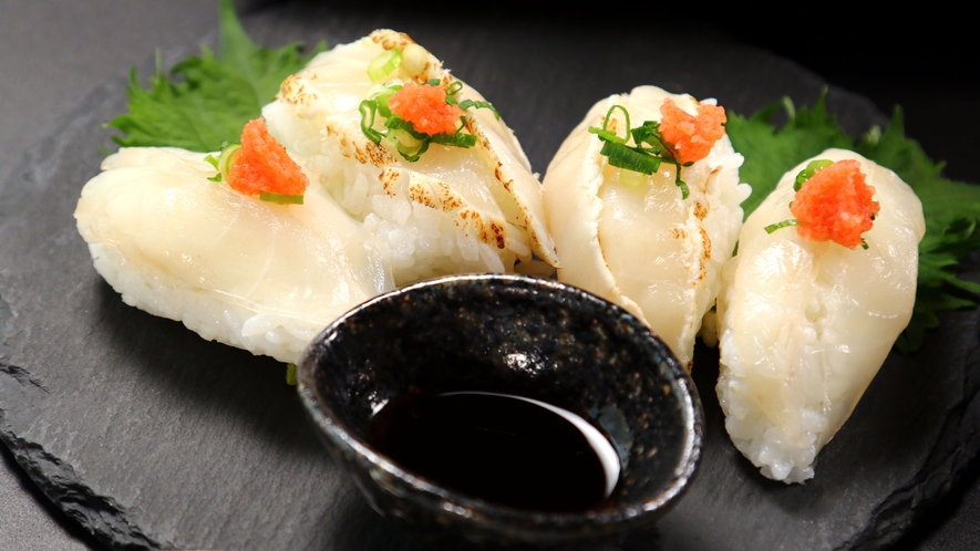 お食事一例◆ふぐの握り寿司