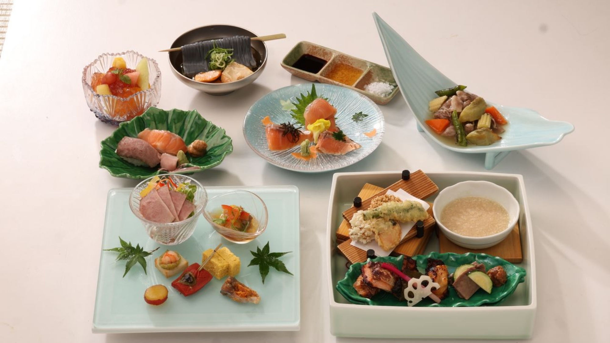 【夏季限定】滋賀県の名物「ビワマス」を贅沢に味わうービワマスと近江牛御膳ー