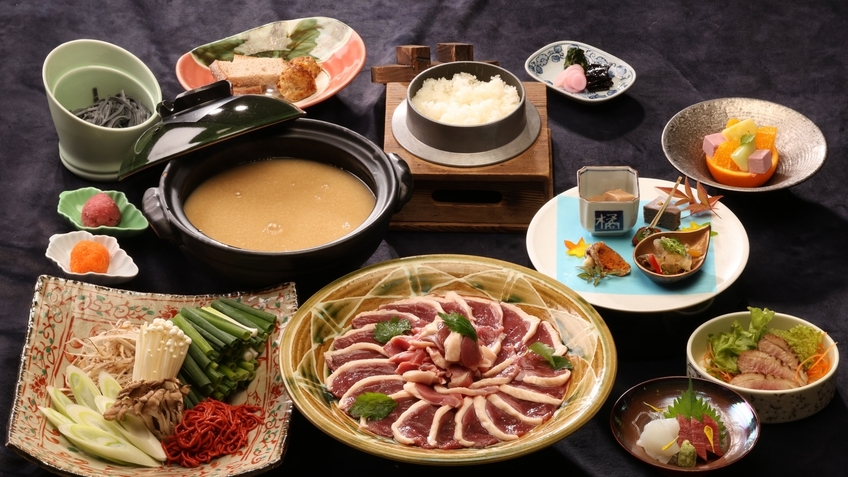 【平日限定】近江鴨の酒粕鍋会席に地酒の利き酒セット付き＆お土産プレゼント！「ウインタープラン」