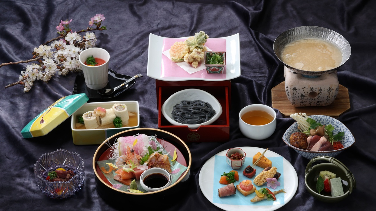  【１泊２食付】近江旬食材を味わう和会席 滋賀・琵琶湖の旬食材を堪能 ー橘会席ー