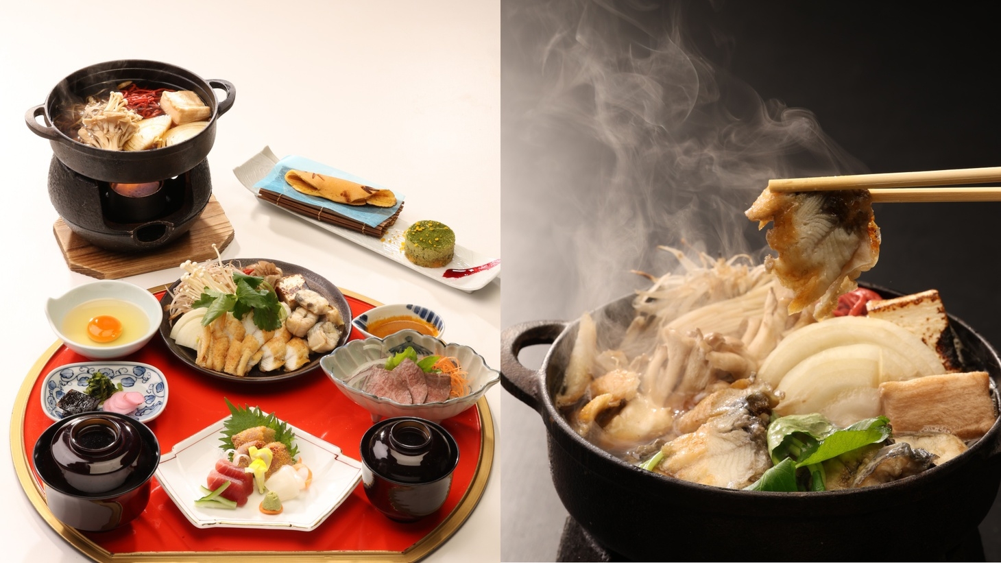 【期間限定】ご夕食は近江牛＆うなぎを贅沢に...若手料理人考案ーうなぎのじゅんじゅん御膳ー