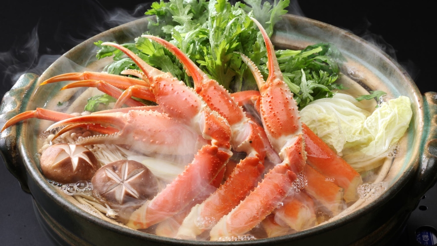 山陰産松葉蟹を様々な調理方法で存分にお楽しみ頂きます。