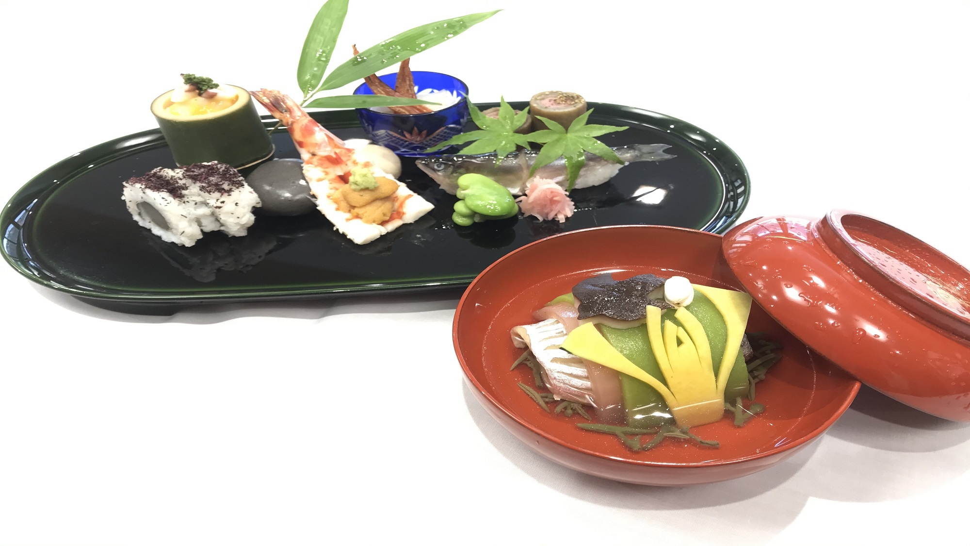 鹿鳴山荘(客室風呂付)指定《朝夕部屋食》板長おすすめの「グレードUP会席」（鹿鳴山荘基本会席）プラン