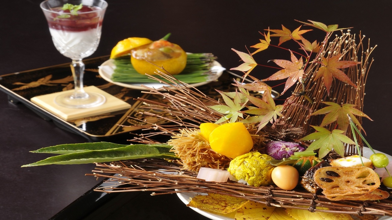 【食でめぐる奈良】鹿鳴山荘(客室風呂付）指定《朝夕部屋食》板長の技光る「 特別会席」プラン