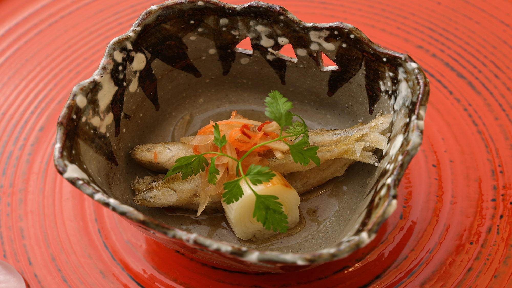 季節会席【冬】.酢の物の一例