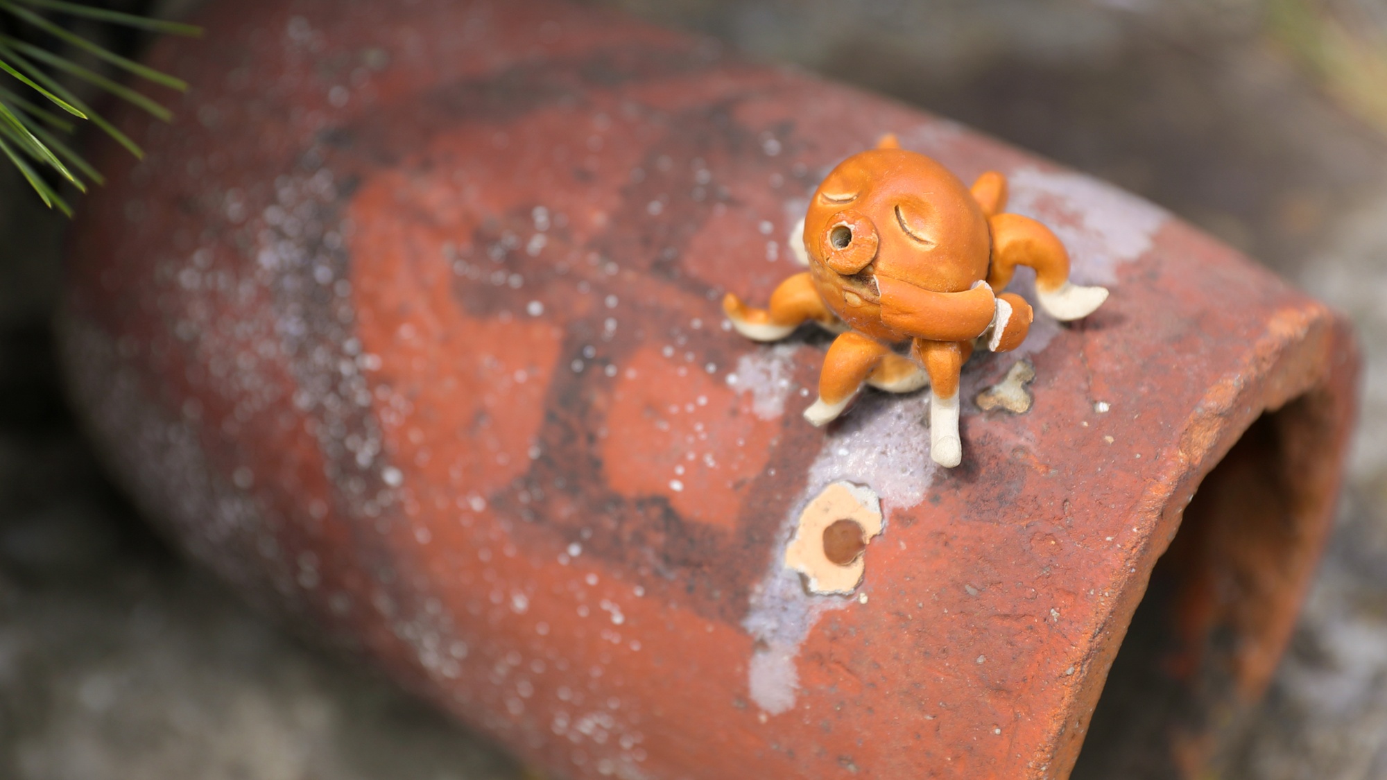 ＊いたるところに日間賀らしい置物が皆様をお出迎え。