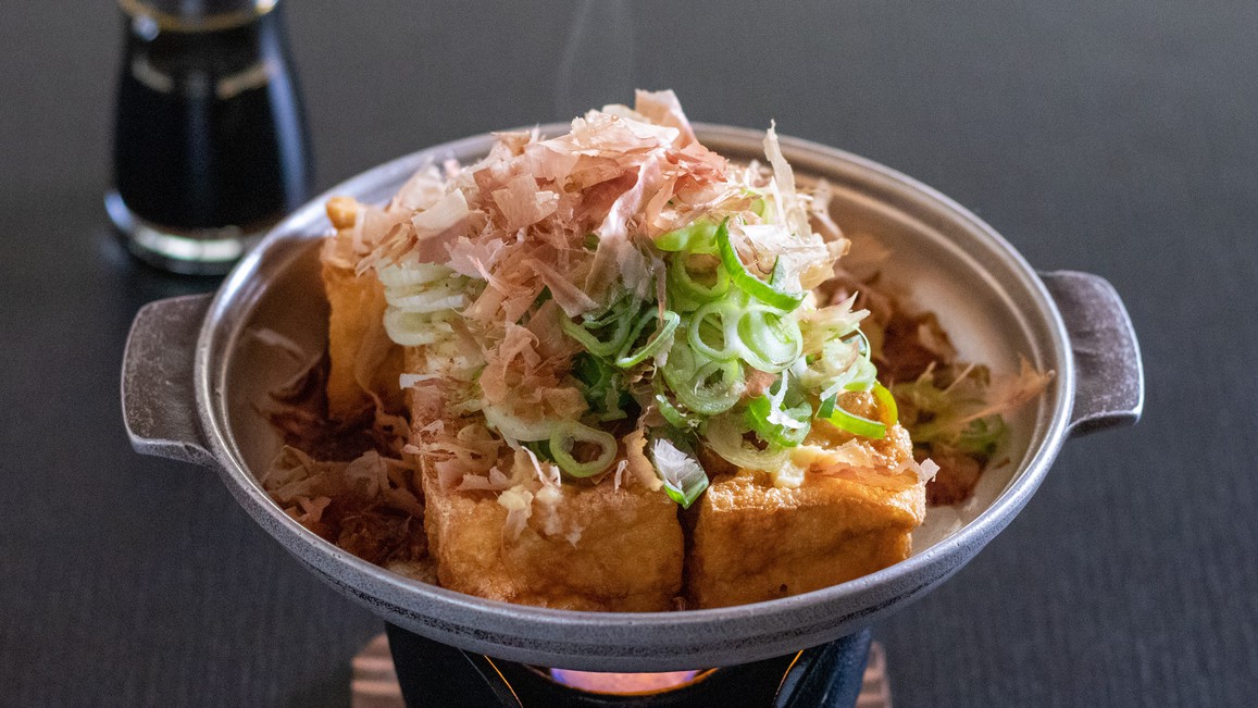 【季節のお料理＆メインは特製豆腐ステーキ】ヘルシーなのにボリューム満点！お肉より豆腐派♪１泊２食