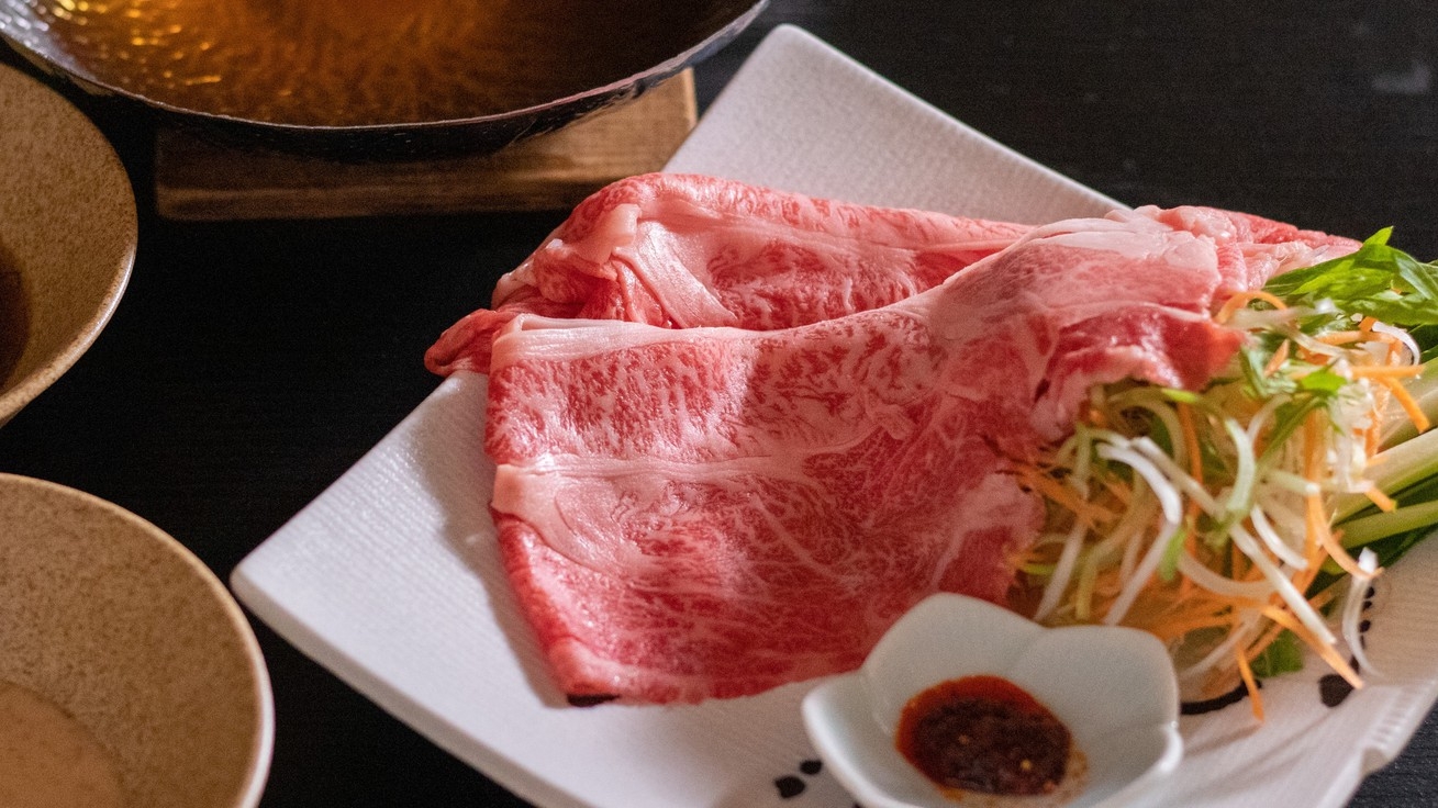 【とろける上州牛しゃぶしゃぶコース】群馬のブランド肉！厳選上州牛がメインのお夕食1泊２食プラン