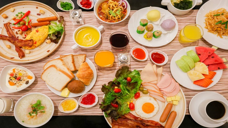 RODCHANAレストラン　朝食ビュッフェ会場
