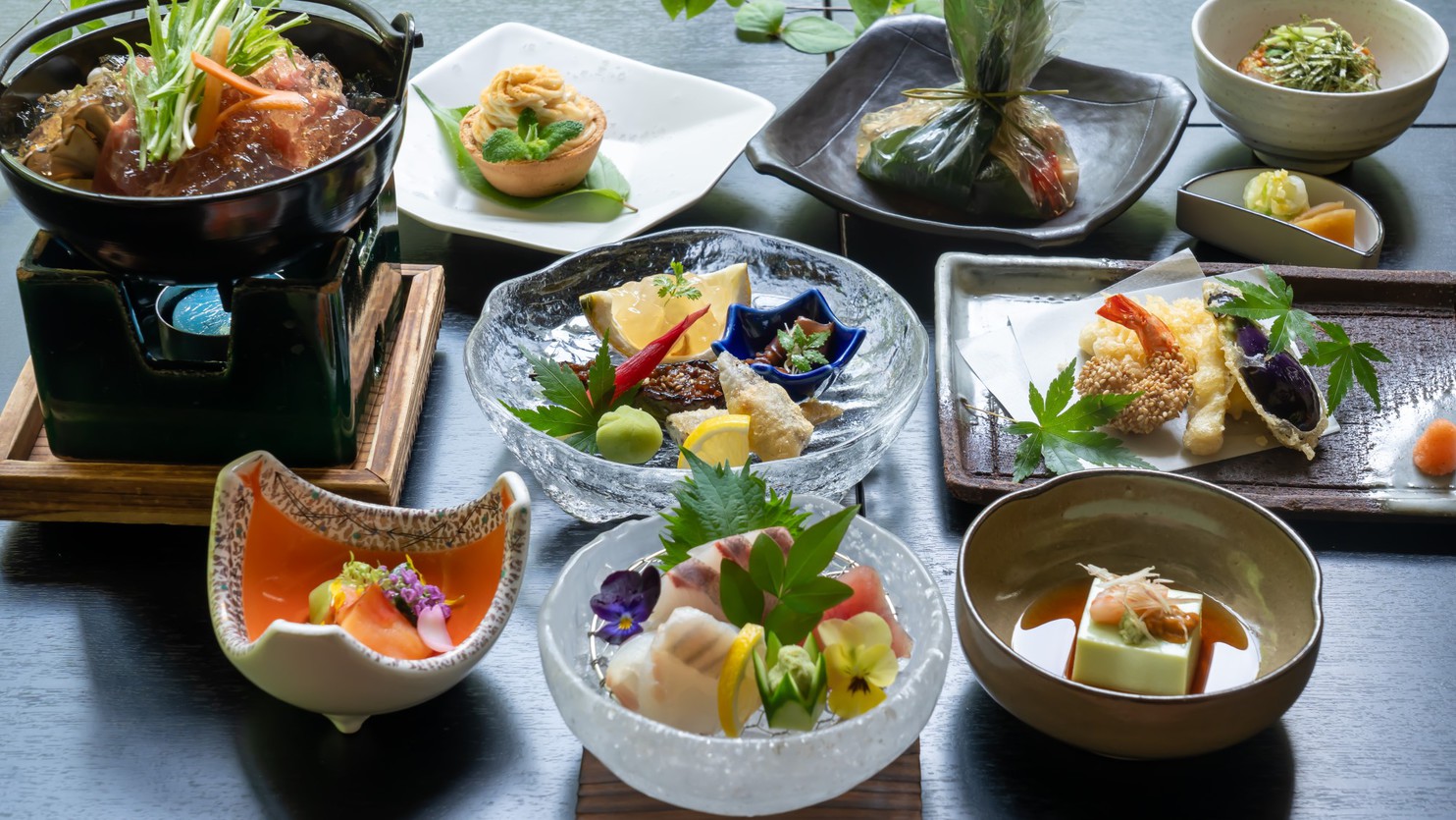 リニューアルオープン♪【二食付】美又温泉と島根の旬食材が詰まった料理長お勧めの季節の会席