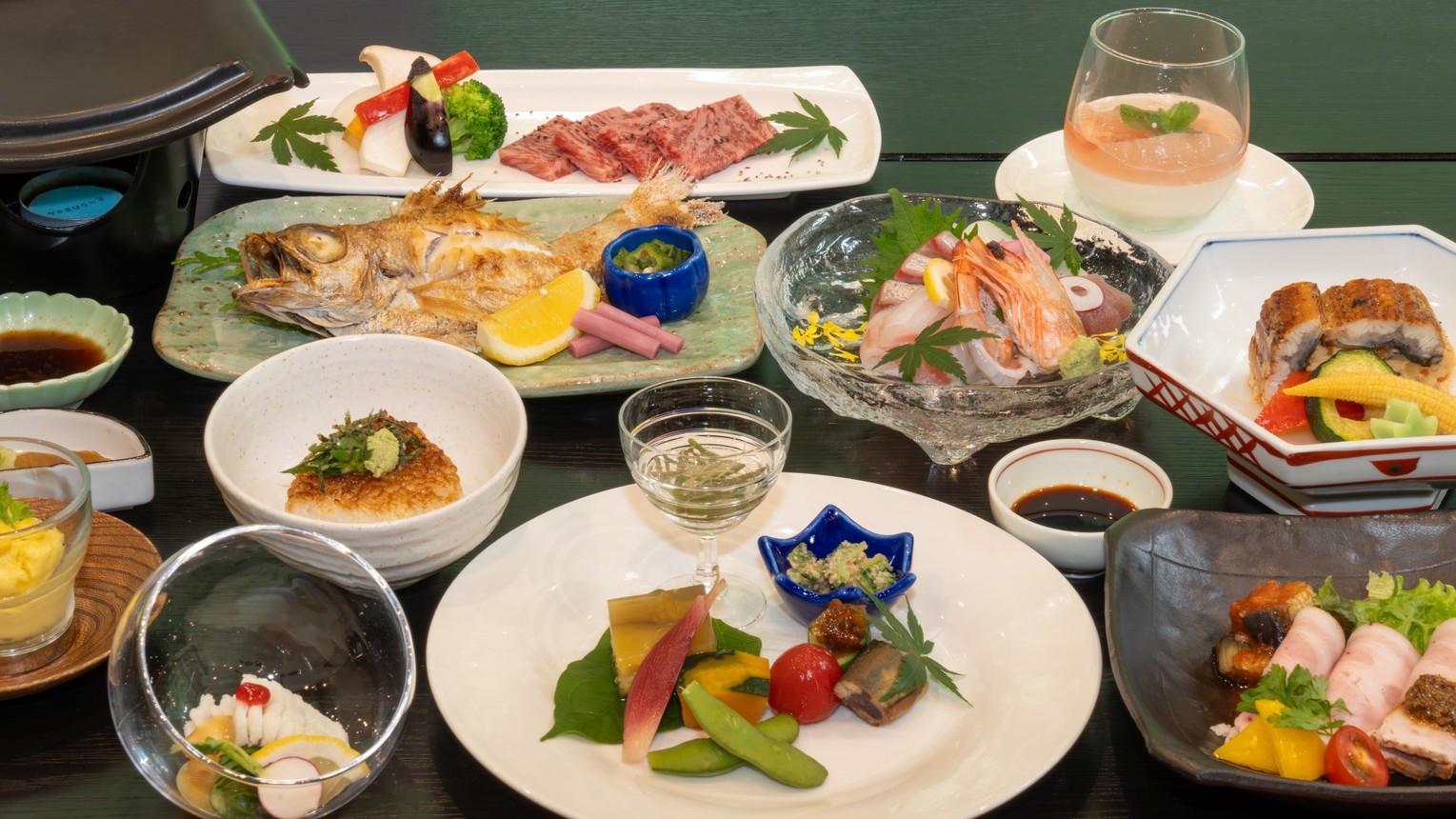 リニューアルオープン♪【二食付】希少和牛☆感動の食感と豊かな香りとコク＜石見和牛＆のどぐろ会席＞