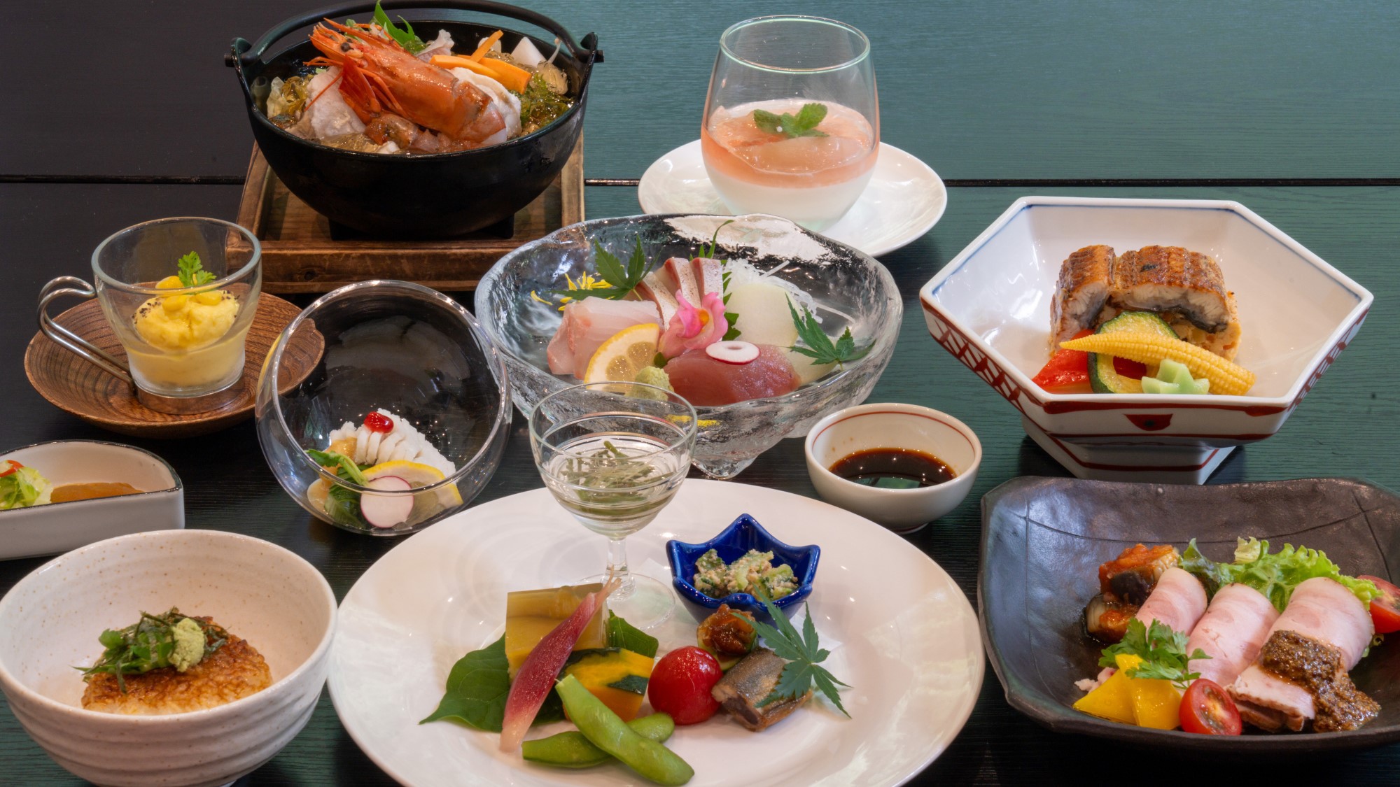 【二食付】美又温泉と島根の旬食材が詰まった料理長お勧めの季節の会席